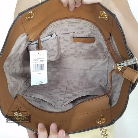 Michael Kors Jet Set large chain shoulder tote NWT - Picture 2 of 8